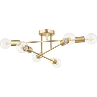 Lindby Aloria Moderne Guld Loftlampe Lindby Aloria Moderne Guld Loftlampe