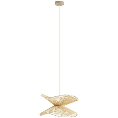 LINDBY Valdorin dwuwarstwowa beżowa lampa wisząca - Lampa wisząca LINDBY Valdorin dwuwarstwowa beżowa lampa wisząca - Lampa wisząca
