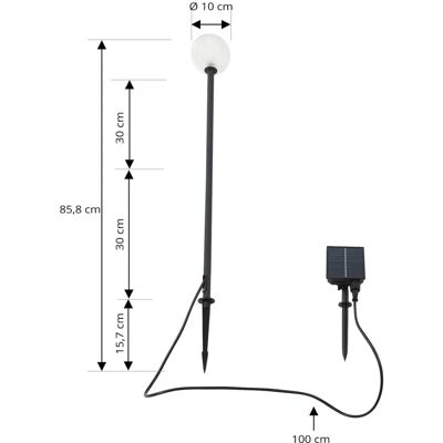 Lampe LED Moderne Lindby Brindley en Aluminium - Intérieur/Extérieur Lampe LED Moderne Lindby Brindley en Aluminium - Intérieur/Extérieur