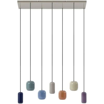 Lucande - Lampa wisząca 'Narion' - 7 Światła, Metal, Kolorowa, salon i jadalnia Lucande - Lampa wisząca 'Narion' - 7 Światła, Metal, Kolorowa, salon i jadalnia