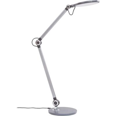 Szara Lampa do Biurka LED Nyxaris - Nowoczesny Design Szara Lampa do Biurka LED Nyxaris - Nowoczesny Design