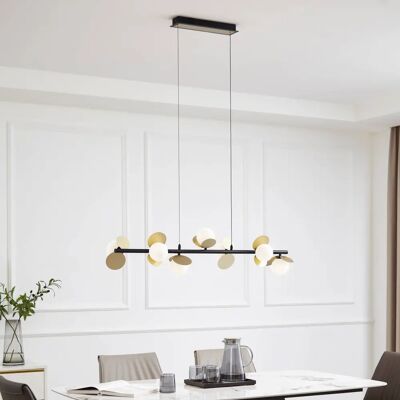 Suspension moderne Pallo de Lucande - 7 lumières, noir Suspension moderne Pallo de Lucande - 7 lumières, noir