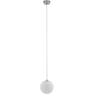 Lampe suspendue Lucande - Bidolo - Argent - Cristal - 15cm - Extérieur Lampe suspendue Lucande - Bidolo - Argent - Cristal - 15cm - Extérieur