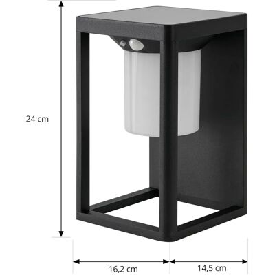 Lucande Black Tilena Solar Outdoor Lamp - Outdoor Solar Lamp Lucande Black Tilena Solar Outdoor Lamp - Outdoor Solar Lamp