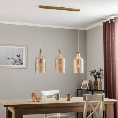 Lindby Vintage Glas-Pendellampe - 3 Lichter Lindby Vintage Glas-Pendellampe - 3 Lichter