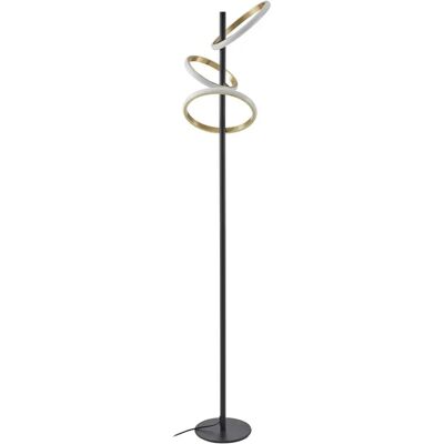 Lucande Madu Schwarze Metall 3-Flammen LED Stehlampe - Modern Lucande Madu Schwarze Metall 3-Flammen LED Stehlampe - Modern