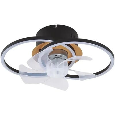 Lindby - Lomana - Black Aluminum - Ceiling Fan with Light Lindby - Lomana - Black Aluminum - Ceiling Fan with Light