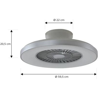 Lindby Takvifte med lampe 'Paavo' - Ceiling Fan with Light Lindby Takvifte med lampe 'Paavo' - Ceiling Fan with Light