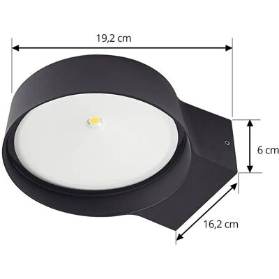 Lindby Jesiba - Lámpara de pared exterior moderna - Lámpara de pared Lindby Jesiba - Lámpara de pared exterior moderna - Lámpara de pared