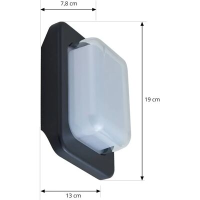 Lindby Lámpara de Pared Moderna para Exterior - Sibara - Aluminio Gris - IP54 Lindby Lámpara de Pared Moderna para Exterior - Sibara - Aluminio Gris - IP54