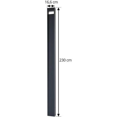 Lucande - Lampe LED extérieure Tavion en Noir en Aluminium Lucande - Lampe LED extérieure Tavion en Noir en Aluminium