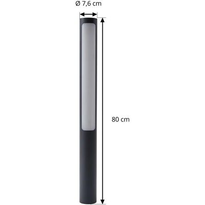 Lucande - Lampe LED extérieure 'Tuberia' en Noir d'Aluminium Lucande - Lampe LED extérieure 'Tuberia' en Noir d'Aluminium
