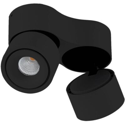 Projecteur Rotari d'Arcchio - Noir en Aluminium - Éclairage Projecteur Rotari d'Arcchio - Noir en Aluminium - Éclairage