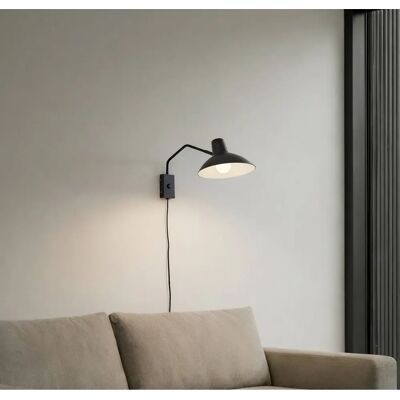 Lindby Adrik Lámpara de Pared en Negro Metal - Iluminación Interior Lindby Adrik Lámpara de Pared en Negro Metal - Iluminación Interior