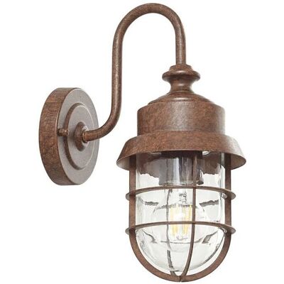 Lindby Adalie Lámpara de Pared Exterior Óxido - Iluminación para Jardín y Patio Lindby Adalie Lámpara de Pared Exterior Óxido - Iluminación para Jardín y Patio