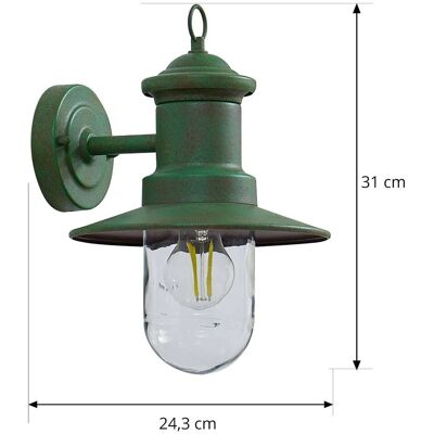 Lindby Eloretta Wall Lamp - Crystal Steel Exterior Lighting Lindby Eloretta Wall Lamp - Crystal Steel Exterior Lighting