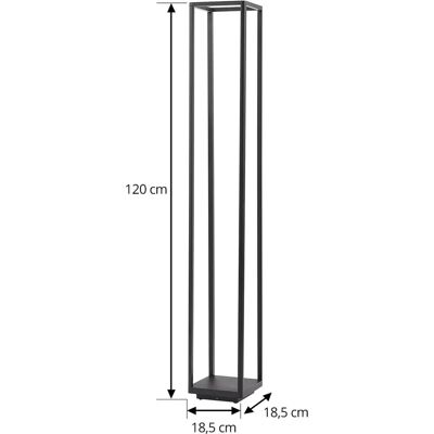 Lucande Thorvid LED ulkolamppu - Musta - 120cm korkeus Lucande Thorvid LED ulkolamppu - Musta - 120cm korkeus
