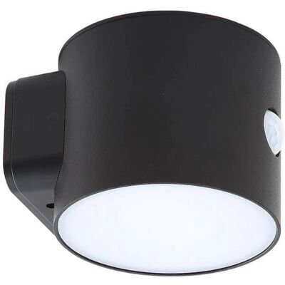 Lindby Amren LED Solcelle Væg Spotlight - Sort Lindby Amren LED Solcelle Væg Spotlight - Sort