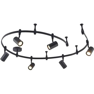 Lindby - Oprawa na szynę 'Delila' w Czarnym Metal - Lampa Lindby - Oprawa na szynę 'Delila' w Czarnym Metal - Lampa