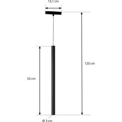 Lindby Lumaro Black Aluminum Pendant Lamp - Pendant Lamp Lindby Lumaro Black Aluminum Pendant Lamp - Pendant Lamp