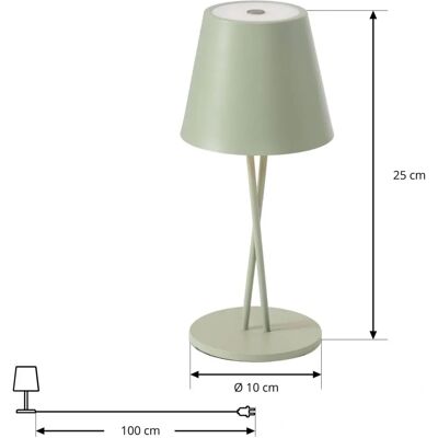 Lindby Janea CROSS - Green Metal LED Lamp - Product Type Lindby Janea CROSS - Green Metal LED Lamp - Product Type