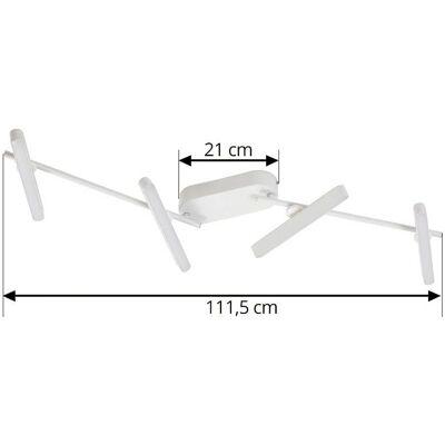 Lindby Eldrin Biały Metalowy LED Reflektor - Typ Produktu Lindby Eldrin Biały Metalowy LED Reflektor - Typ Produktu