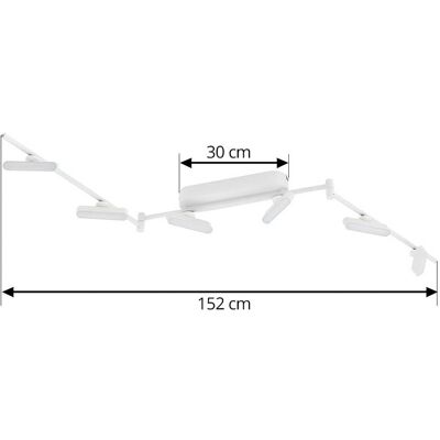 Lindby Eldrin Biały Metal 6-Lamp LED Reflektor - Oprawa Oświetleniowa Lindby Eldrin Biały Metal 6-Lamp LED Reflektor - Oprawa Oświetleniowa