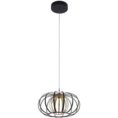 Lucande Birger Pendant Lamp - Modern Black Metal Light Lucande Birger Pendant Lamp - Modern Black Metal Light