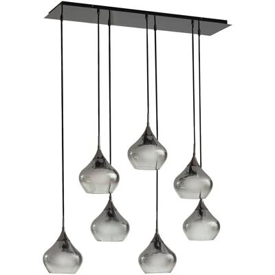 Lampa wisząca Lucande Jarven - 7 szklanych kloszy - Szary Lampa wisząca Lucande Jarven - 7 szklanych kloszy - Szary