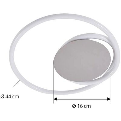 Lucande Valenora - Modern White LED Ceiling Light Lucande Valenora - Modern White LED Ceiling Light