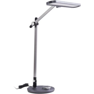 Lindby Elvir Gray Aluminum LED Table Lamp - Table Lamp Lindby Elvir Gray Aluminum LED Table Lamp - Table Lamp