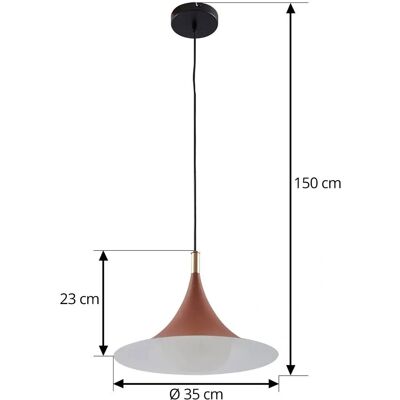 Lindby Jarl Brown Metal Pendant Light - Pendant lamp Lindby Jarl Brown Metal Pendant Light - Pendant lamp