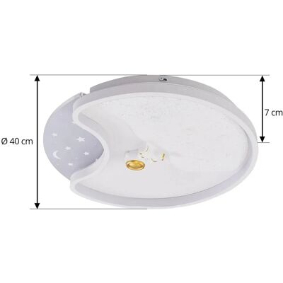 Lindby Kosmo LED Sufitowa Lampa - Nowoczesny Biały Plastik Lindby Kosmo LED Sufitowa Lampa - Nowoczesny Biały Plastik