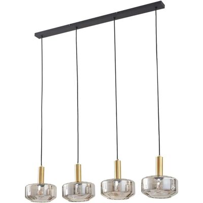 Lampa wisząca Hildur z szarym szkłem - Lampa sufitowa Lampa wisząca Hildur z szarym szkłem - Lampa sufitowa