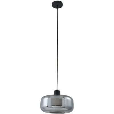 Lampa wisząca szara z szkła Hildur od Lindby - Lampa wisząca Lampa wisząca szara z szkła Hildur od Lindby - Lampa wisząca