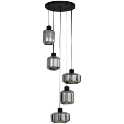 Lindby Hildur Riipuslamppu - Lasinen savu - 35cm Lindby Hildur Riipuslamppu - Lasinen savu - 35cm