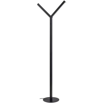 Lucande Ilian Black LED Floor Lamp - Modern Dimmable Light Lucande Ilian Black LED Floor Lamp - Modern Dimmable Light