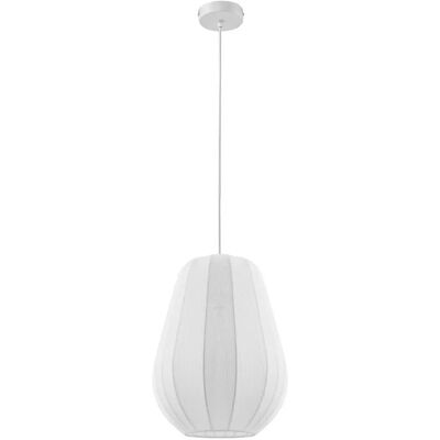 Lindby Lampada Pendente Bianca in Tessuto - Lampada a Sospensione Lindby Lampada Pendente Bianca in Tessuto - Lampada a Sospensione