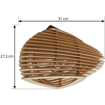 Lindby Sanza Wooden Ceiling Lamp - Scandinavian Style - Ceilings Light Lindby Sanza Wooden Ceiling Lamp - Scandinavian Style - Ceilings Light