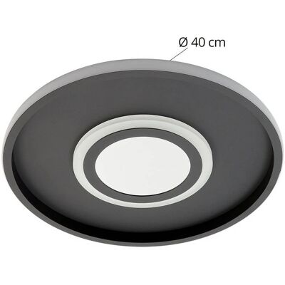 Lindby Selian Czarna Lampa sufitowa - LED Lindby Selian Czarna Lampa sufitowa - LED