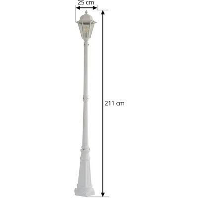 Lindby Edana Außenlampe in Weiß - Für Gärten, Balkone, Parkplätze Lindby Edana Außenlampe in Weiß - Für Gärten, Balkone, Parkplätze