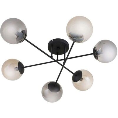 Lindby Isamer Schwarze Deckenlampe - Elegant, Modern, 80cm Lindby Isamer Schwarze Deckenlampe - Elegant, Modern, 80cm