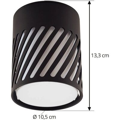 Lindby Lurinda Utomhus Taklampa - Aluminium Svart Lindby Lurinda Utomhus Taklampa - Aluminium Svart