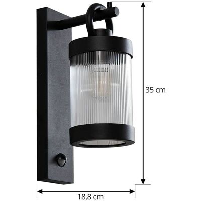 Lindby Yrene Svart Utomhus Vägglampa - Vägglampa Lindby Yrene Svart Utomhus Vägglampa - Vägglampa