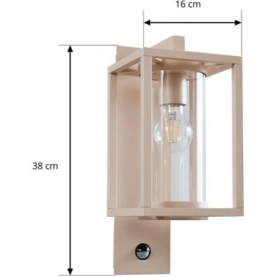 Lucande Ferda Vägglampa - Sensor, Beige, Utomhus Lucande Ferda Vägglampa - Sensor, Beige, Utomhus