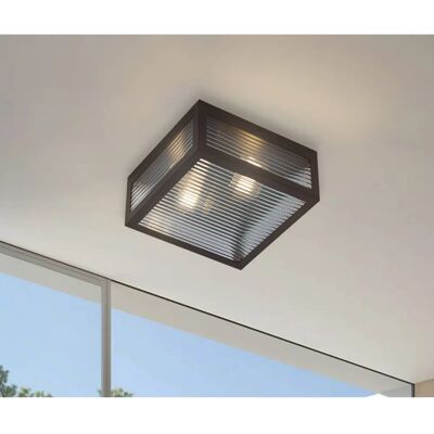Lindby Czarna Bolgar Lampa sufitowa zewnętrzna Lindby Czarna Bolgar Lampa sufitowa zewnętrzna