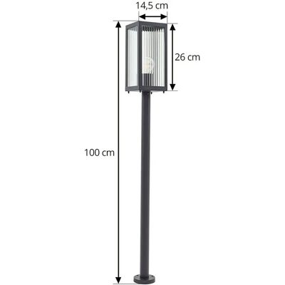 Lindby Bolgar Schwarze Metall Außenlampe - Außenleuchte Lindby Bolgar Schwarze Metall Außenlampe - Außenleuchte