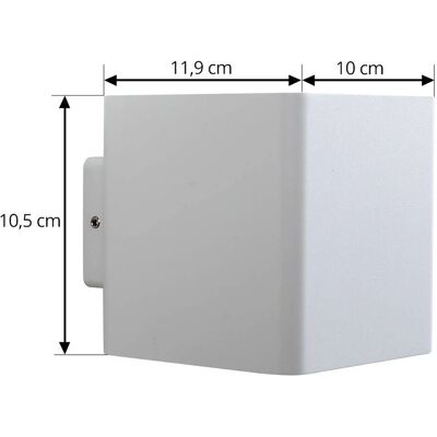 Lucande Vit Utomhusvägglampa Aaron - Modern Design Lucande Vit Utomhusvägglampa Aaron - Modern Design