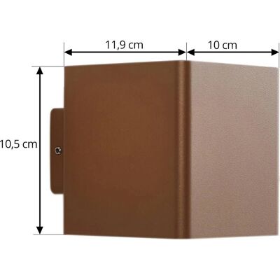 Lucande Wall Lamp Aaron - Outdoor LED Wall Light Lucande Wall Lamp Aaron - Outdoor LED Wall Light