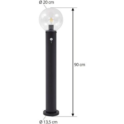 Lindby Außenlampe - Glas Sensorleuchte für Gärten & Parkplätze - IP44 Lindby Außenlampe - Glas Sensorleuchte für Gärten & Parkplätze - IP44